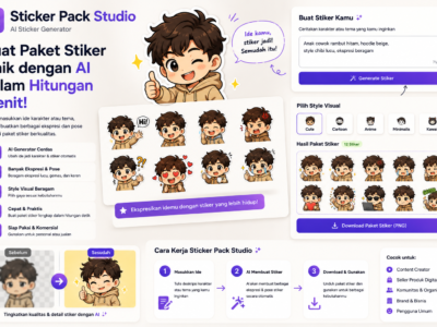 Sticker Pack Studio: Buat Paket Stiker Unik dengan AI dalam Hitungan Menit