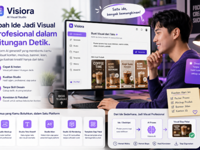 Visiora Bikin Ide Teks Jadi Visual Profesional dalam Sekejap